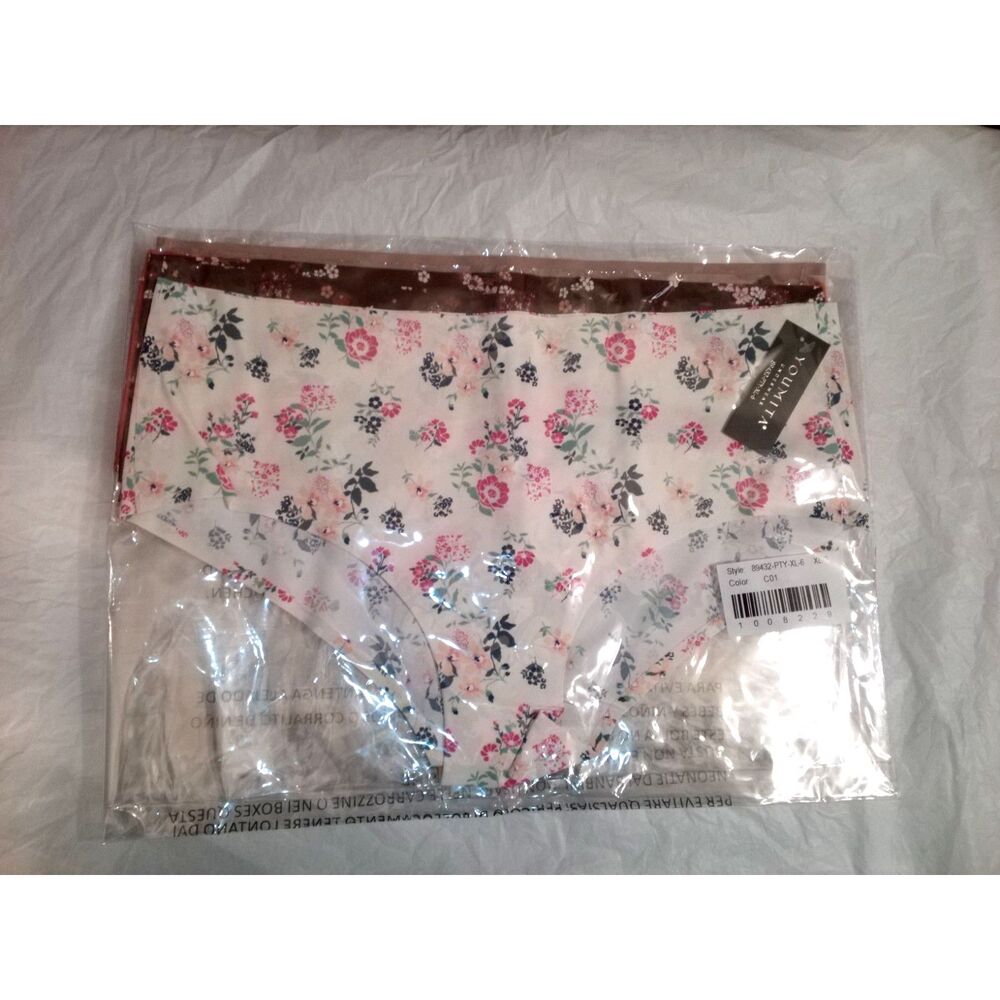 Youmita XL Seamless 6 pack Laser Cut Panty NWT